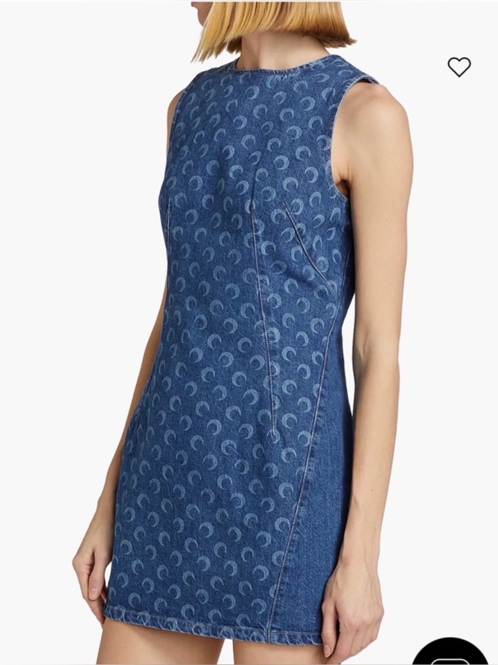 Marine Serre denim mini dress